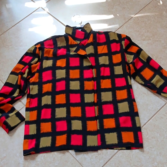 Paul Alexander Tops - Vintage Button Down Silk Blouse Size Small